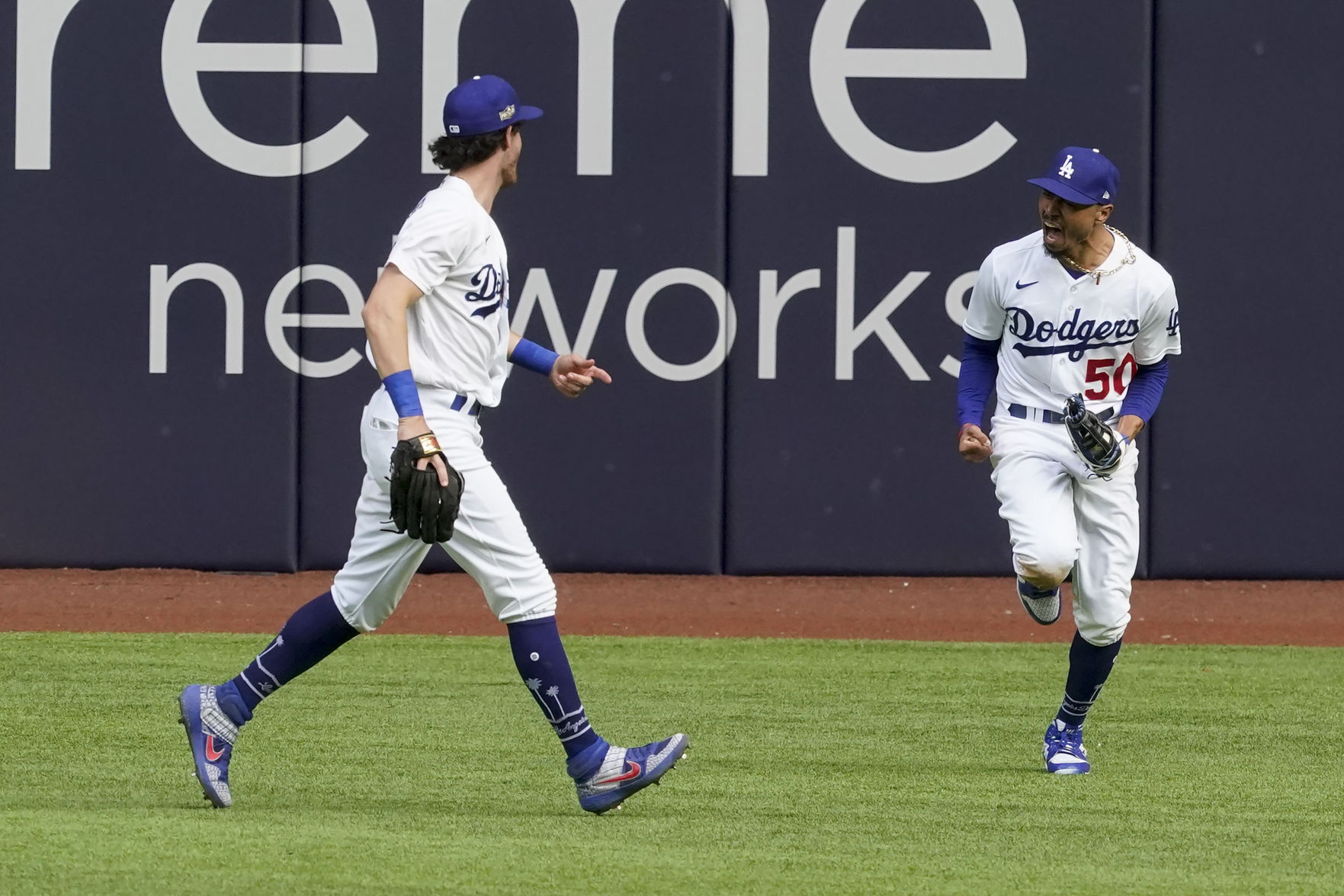 APTOPIX NLCS Braves Dodgers Baseball